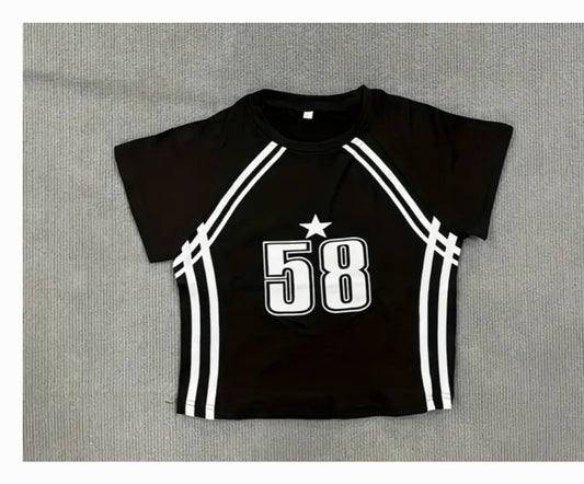 58 Graphic Tee - 3 colors Pink or Black
