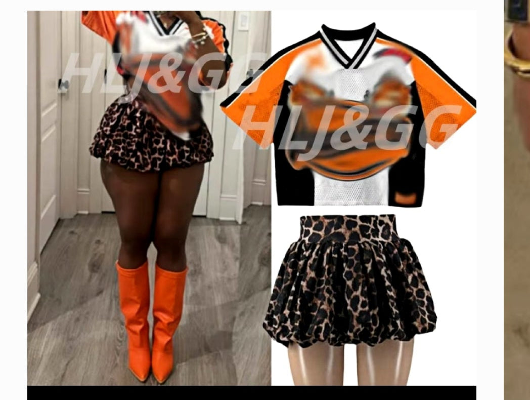 Orange Graphic Jersey