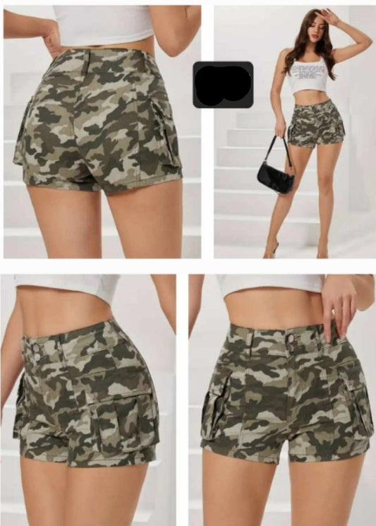 Camo Cargo Shorts