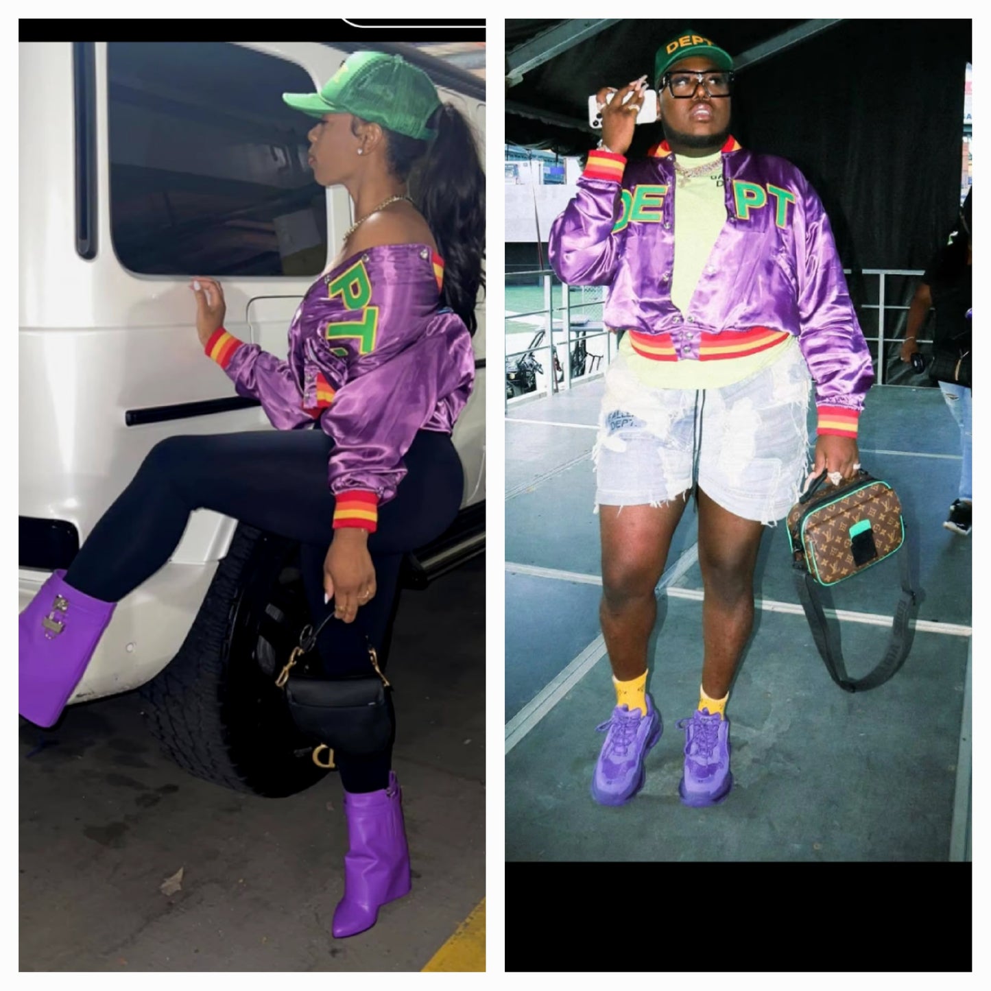 Graphic Purple Jacket