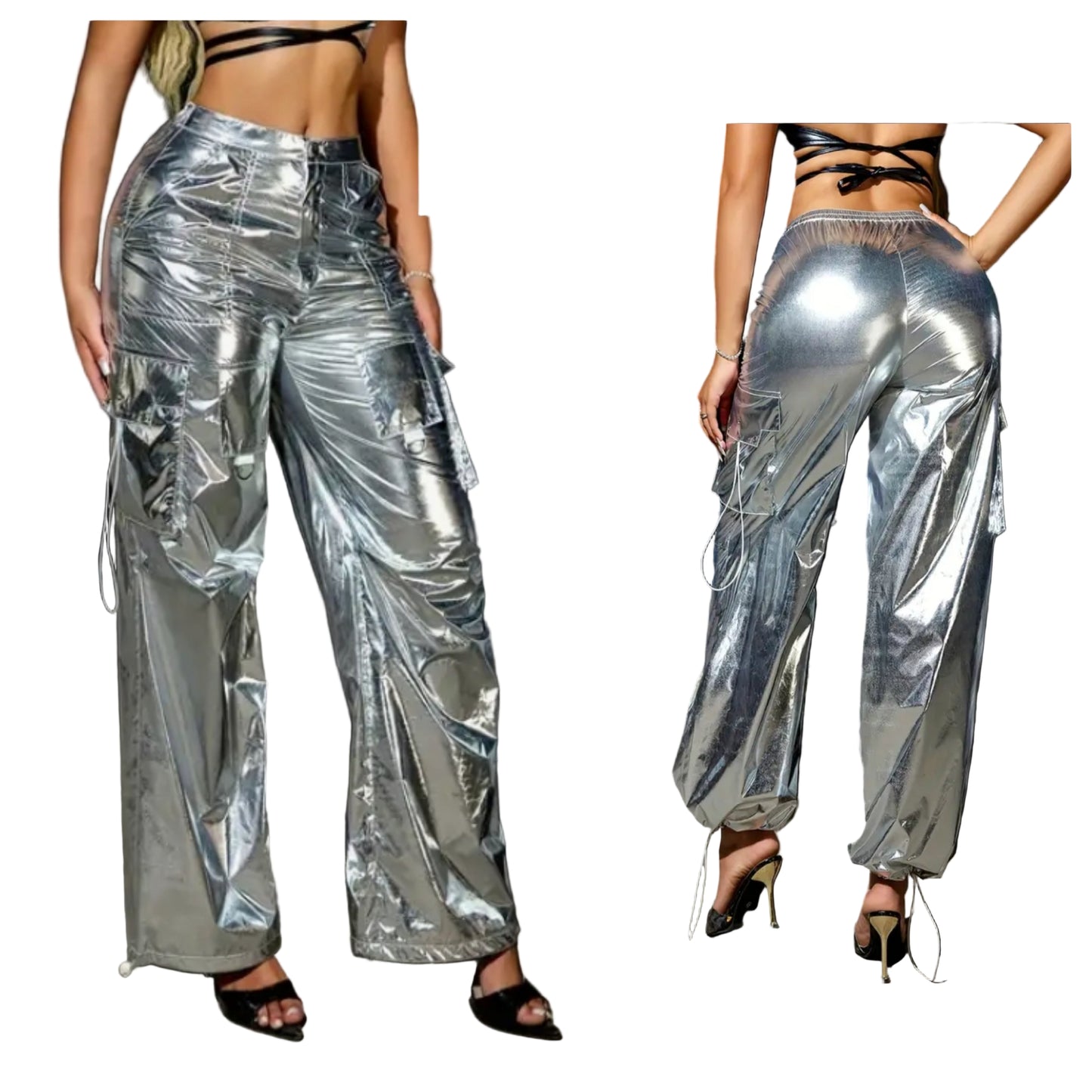 Silver Metallic Pant