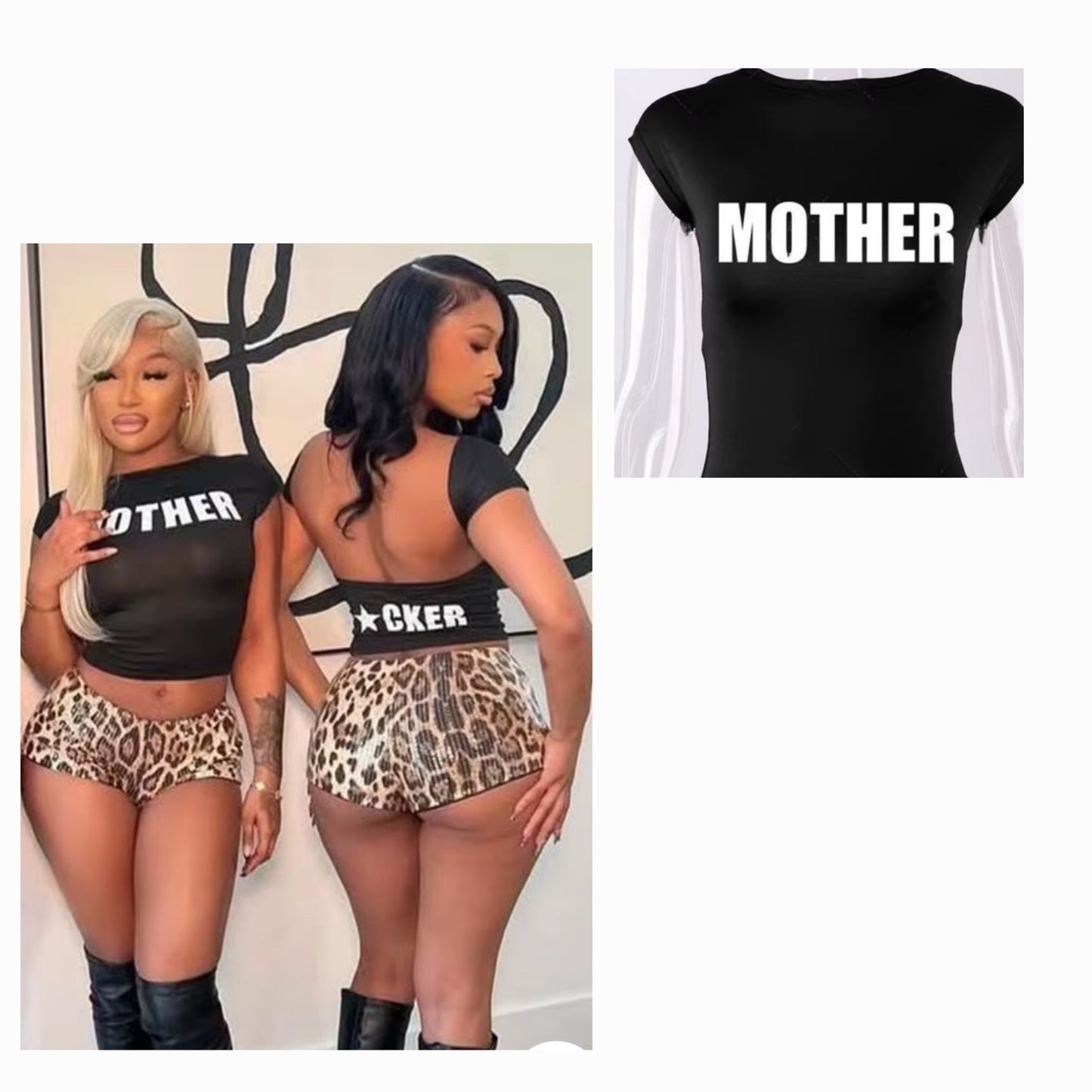Graphic Mother* Tee Black or White