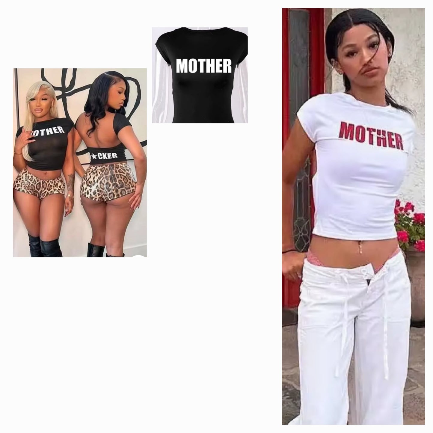 Graphic Mother* Tee Black or White