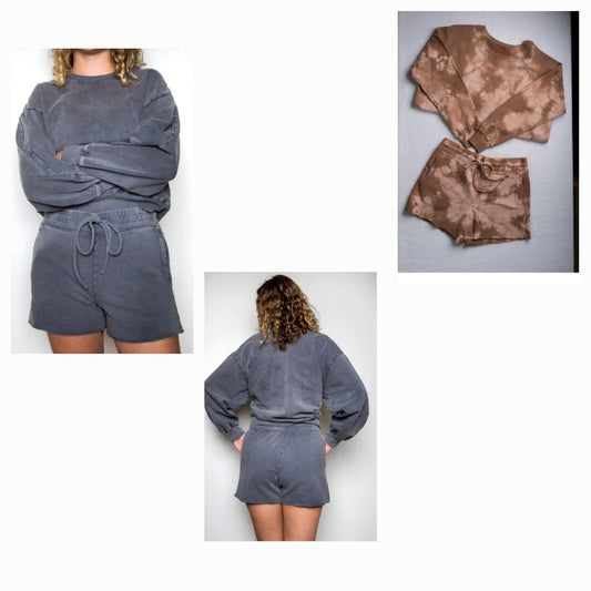 Chill Thick Tie Dye Cotton Like material Short Set