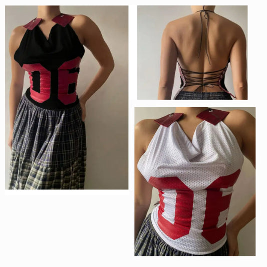 Backout laces Jersey showcasing unique designs and stylish details from multiple angles.
