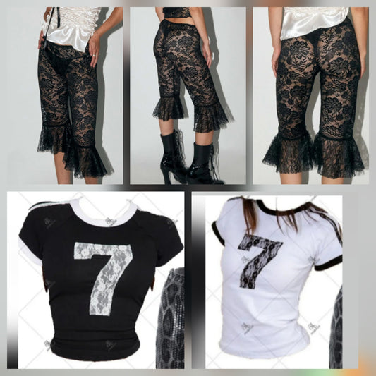Lace capri Set