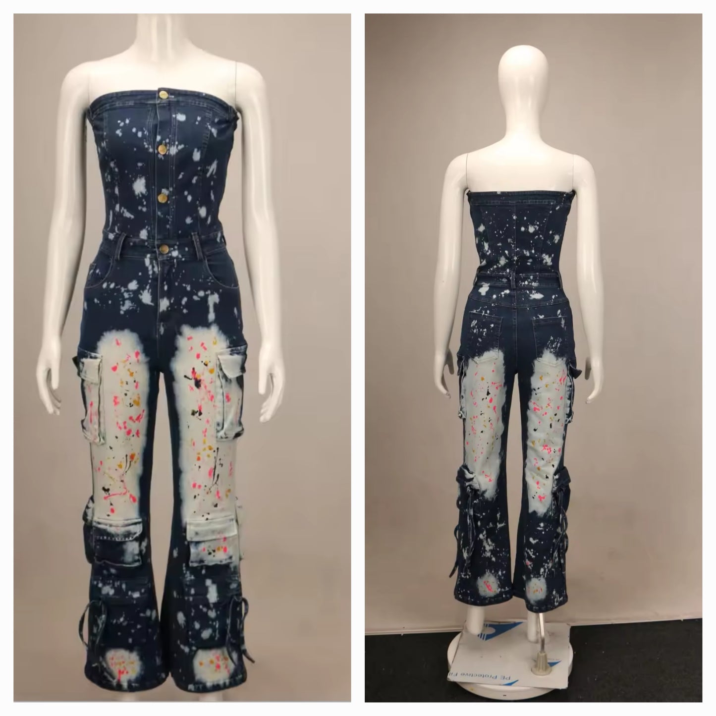 Graffiti DENIM Jumpsuit