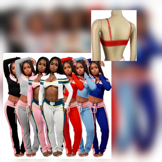 3pc Chill Color block Pant Set