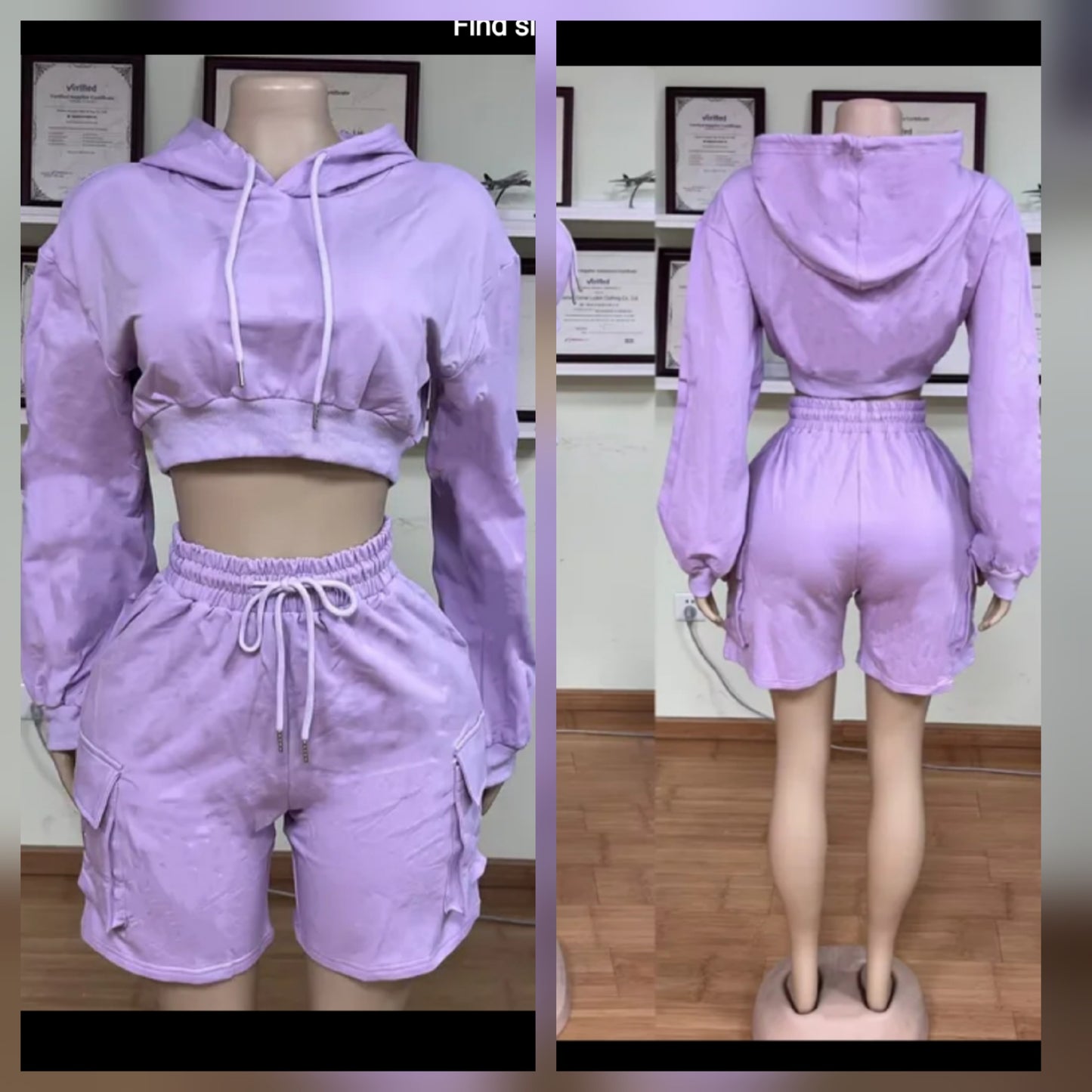Chill Set Cargo Purple