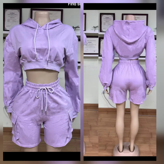 Chill Set Cargo Purple