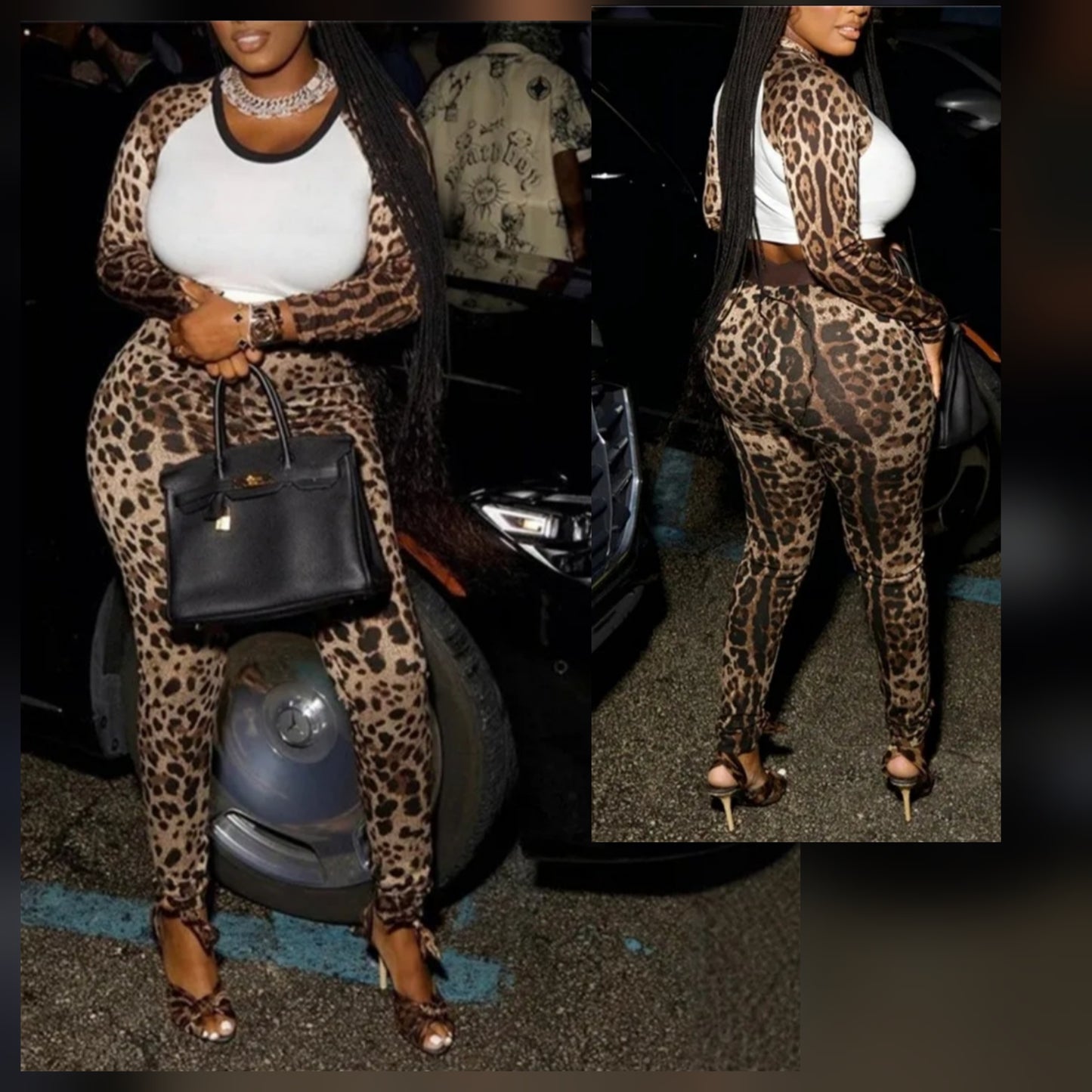 2pc Pant SET Cheetah