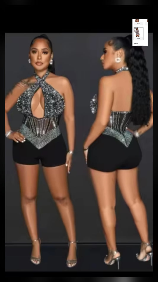 Rhineston Romper