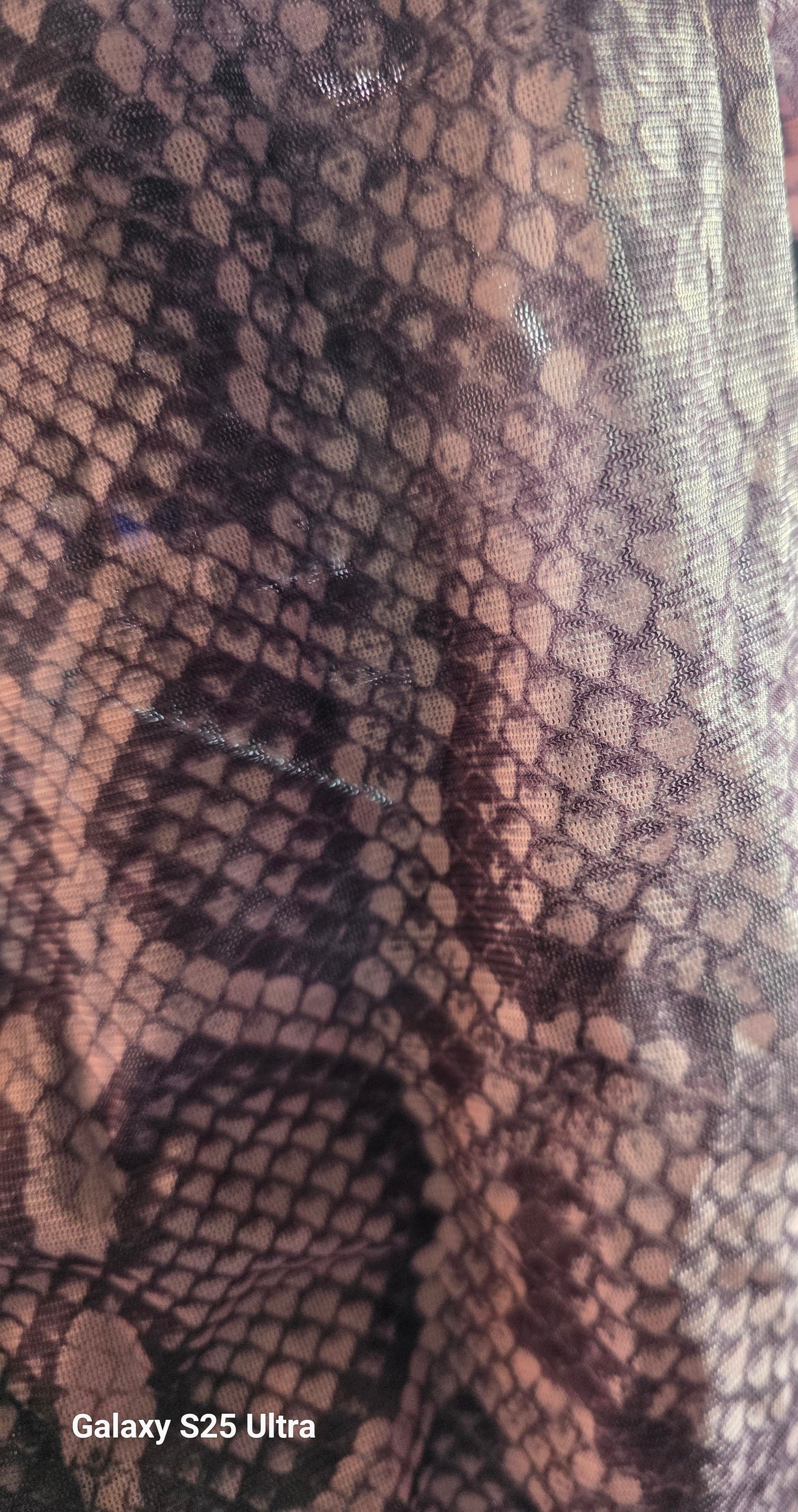 COLOR ROSE BROWN -Mesh Capri Leggings Cheetah