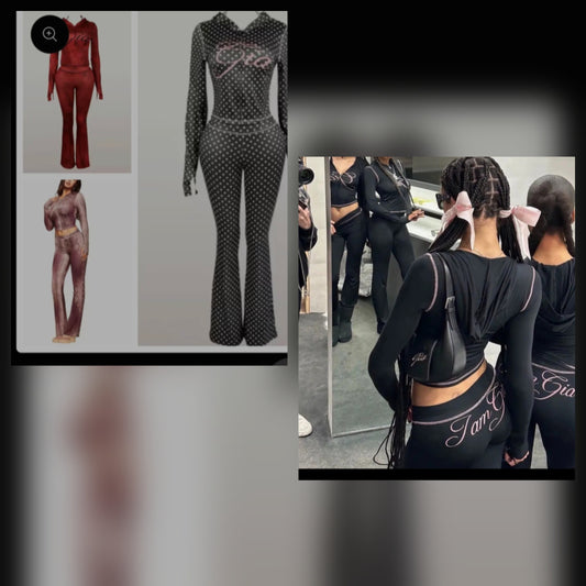 Graphic Chill Set ombre & polka dot