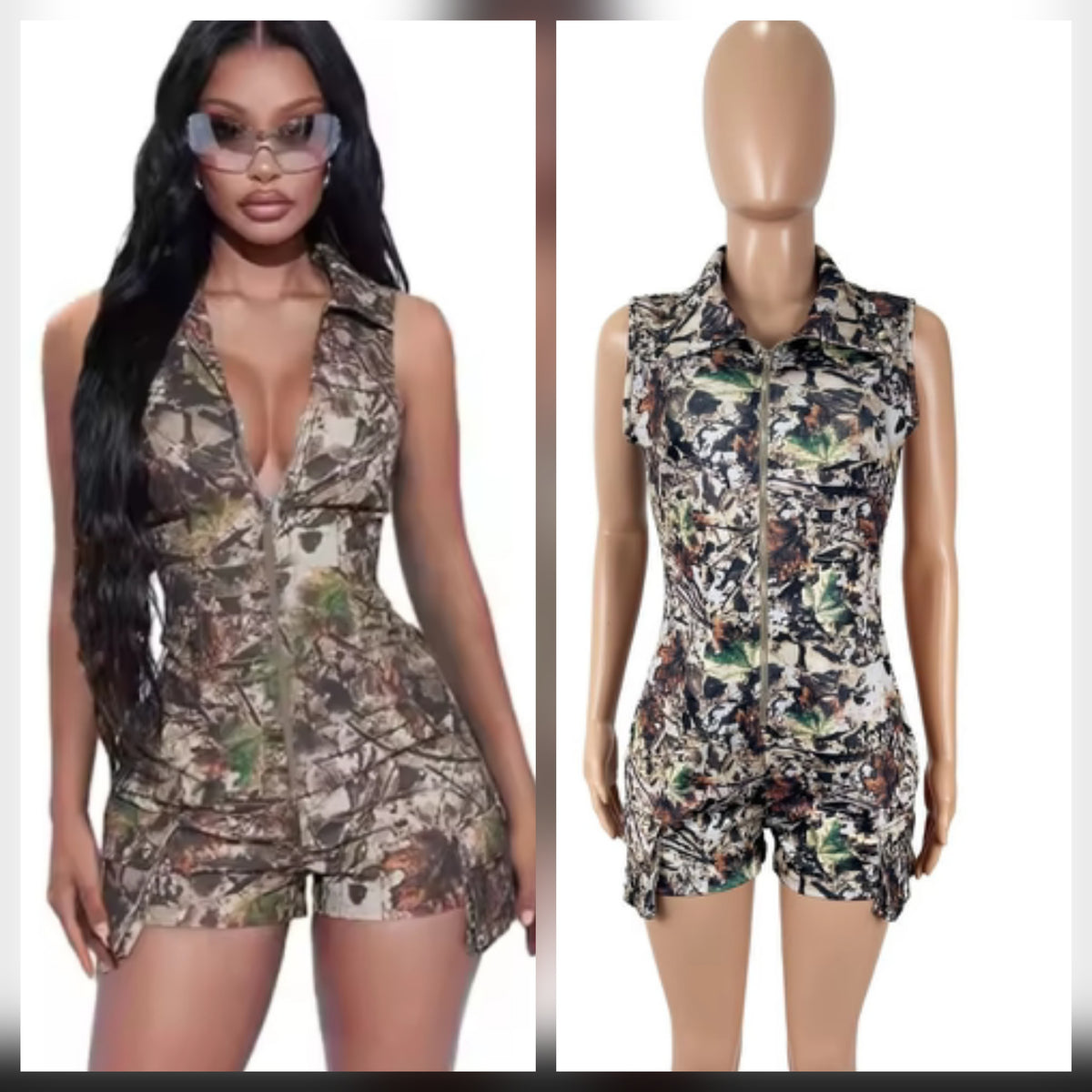 Camouflage Romper