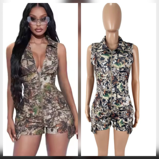 Camouflage Romper
