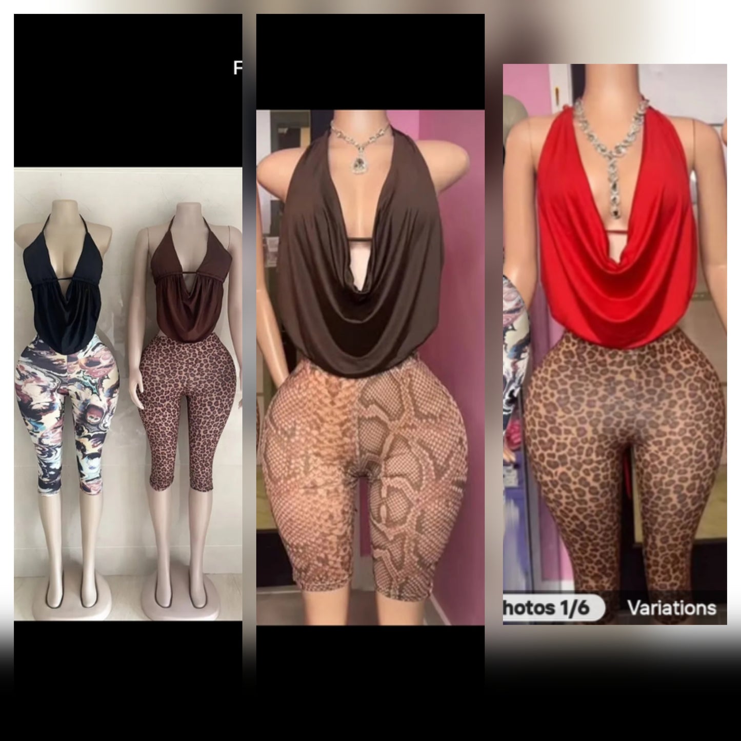women's mesh biker set