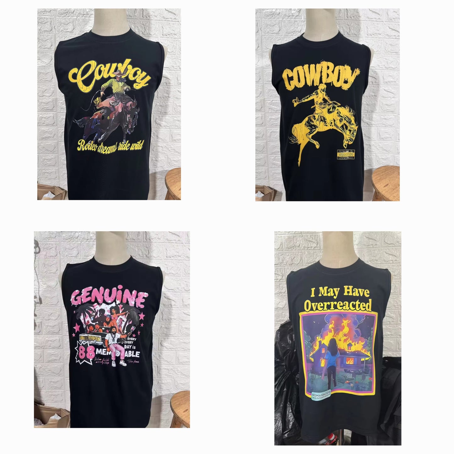 Graphic full Tee 4 styles