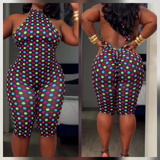 Colorful Polka Jumpsuit