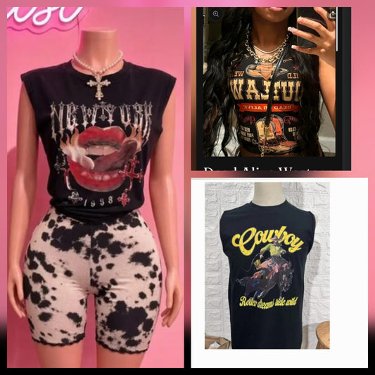 Cow print Short Set