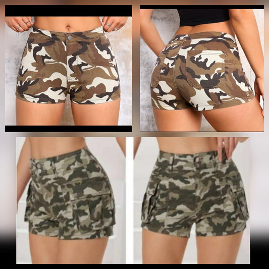 Camo Cargo Shorts