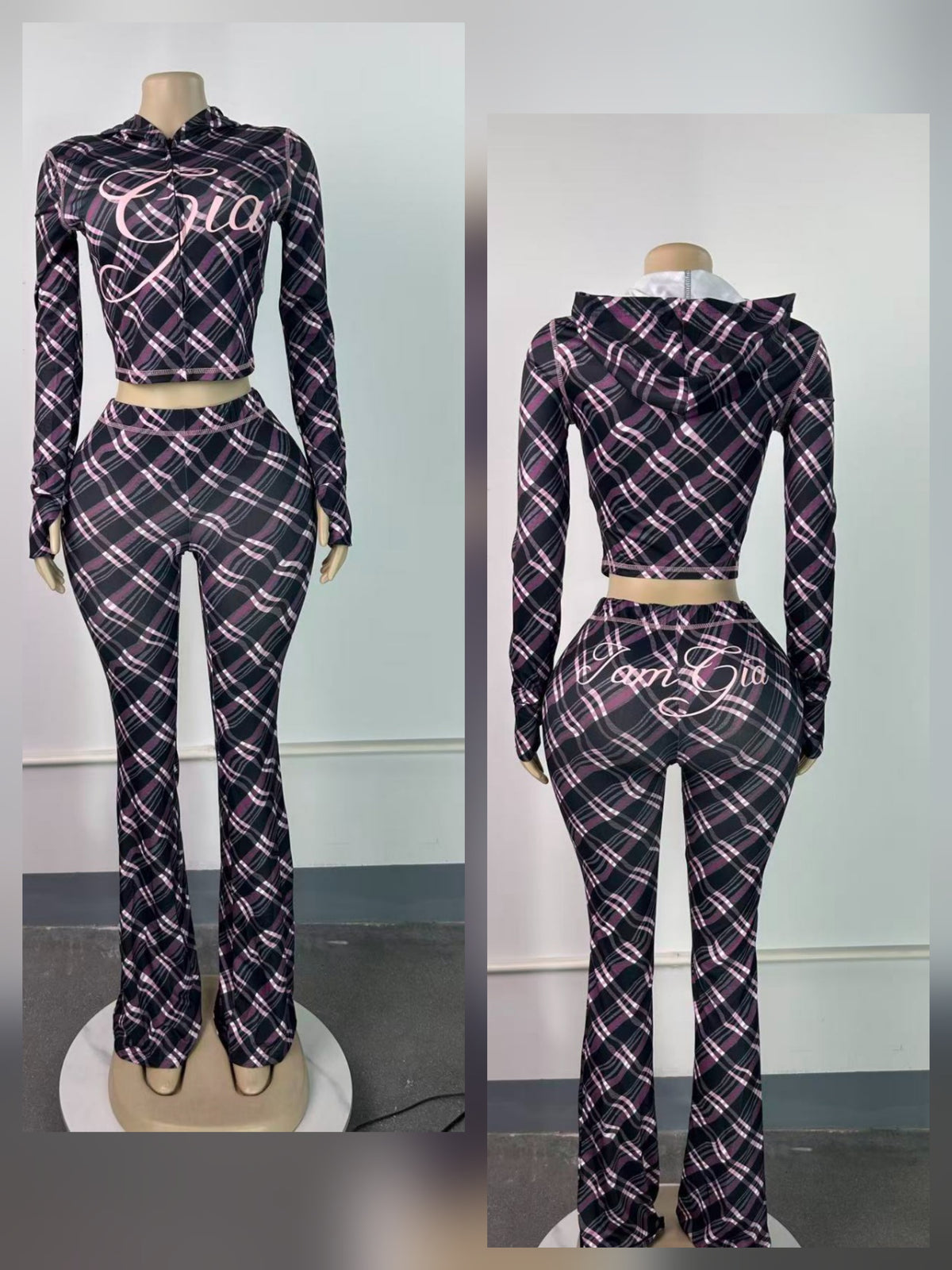 Graphic Pant Set Print & Tiger