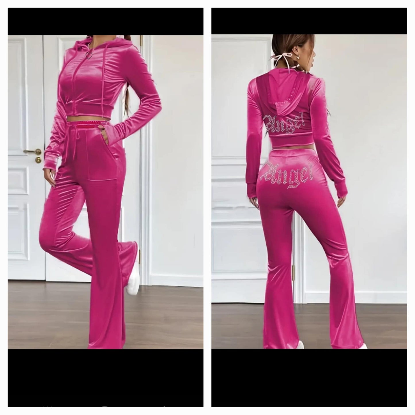 Chill  - Velour Rhinestone Set