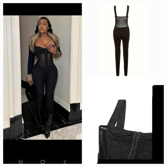 Mesh Jumpsuit