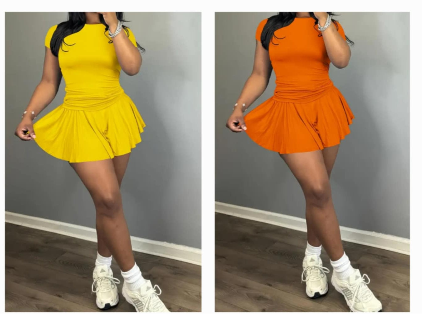 Short Sleeve Skort Set