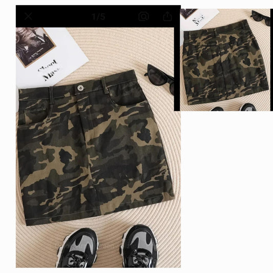 Camo Mini Skirt