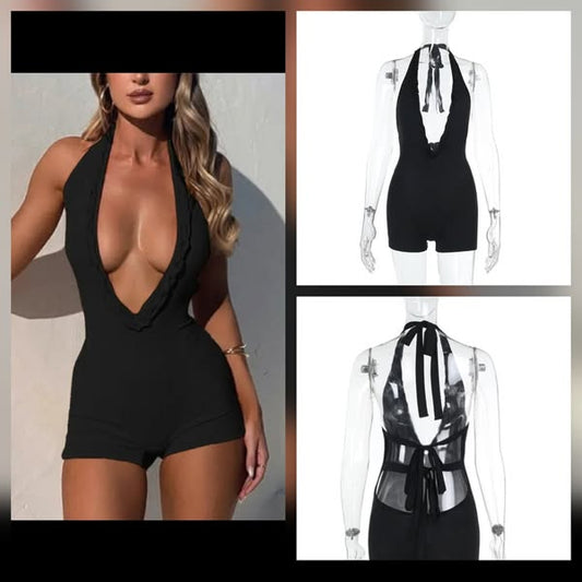 Romper Plunge Neck