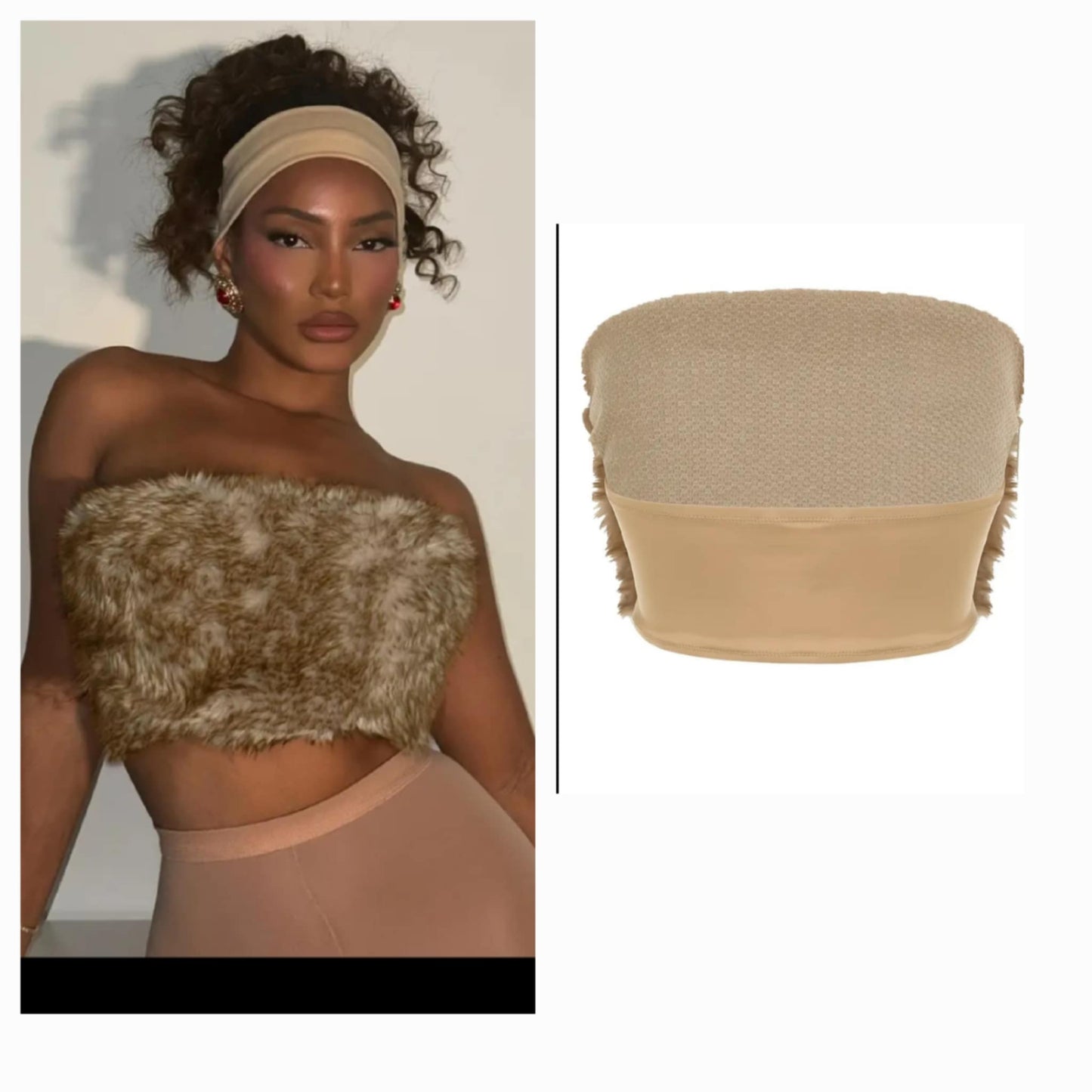 Fur Tube Top