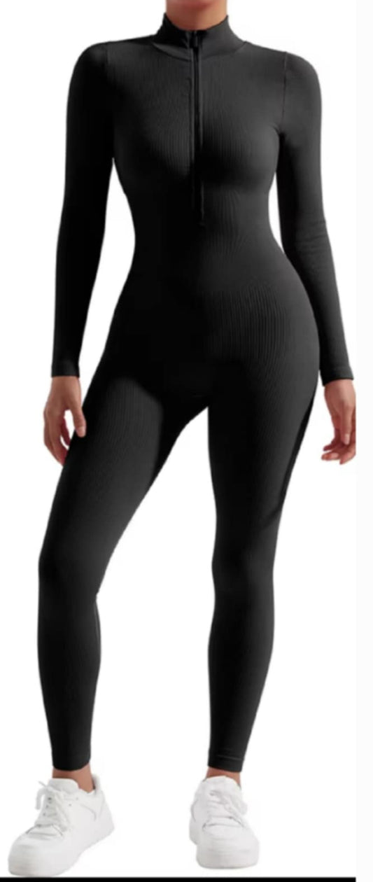 Long Sleeve Bodycon Jumpsuit