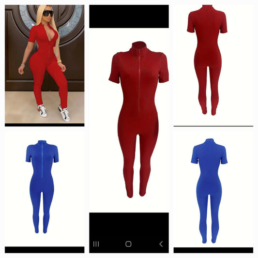 Short Sleeve Jumpsuit