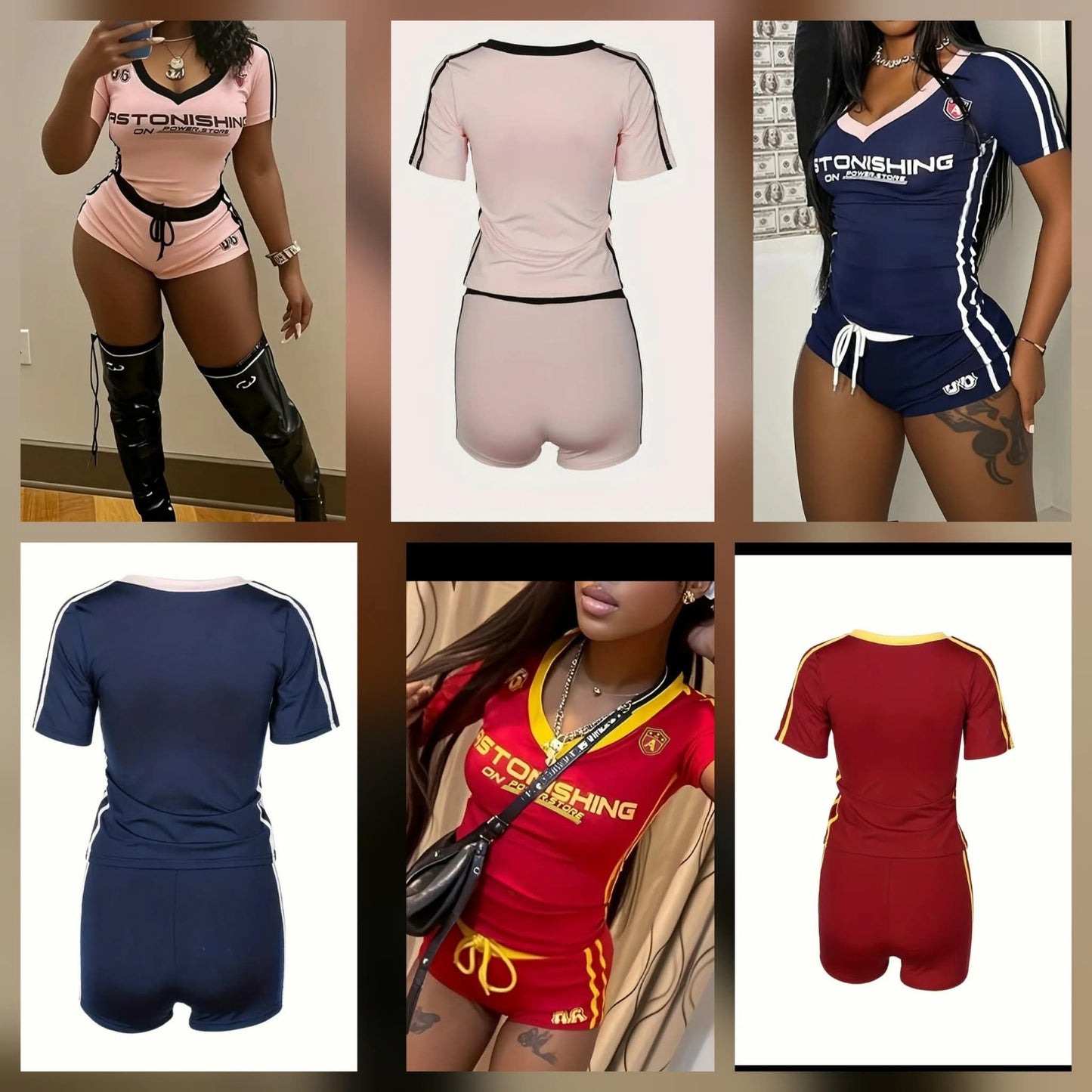 Chill Set -2Pc Detailed Trim Short Set - 5 colors