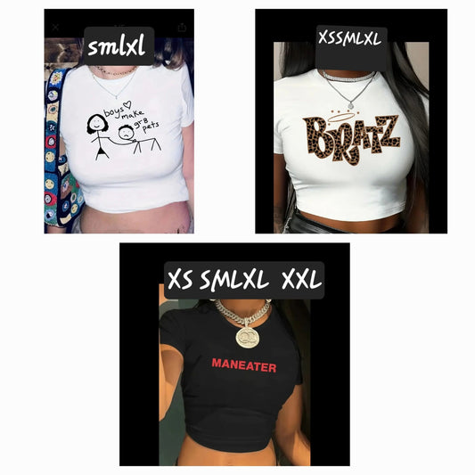 Graphic Tee Cheetah Stickman Maneater
