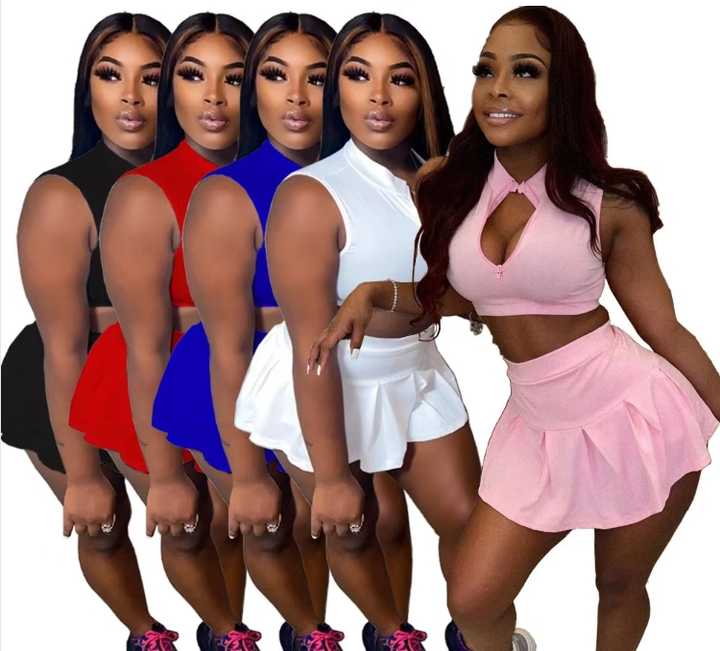 Sleeveless Tennis Skort Set