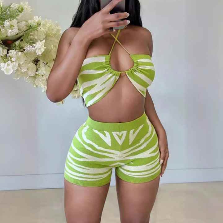 2PC Bralette Short Set