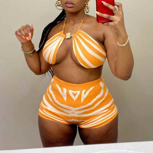 2PC Bralette Short Set