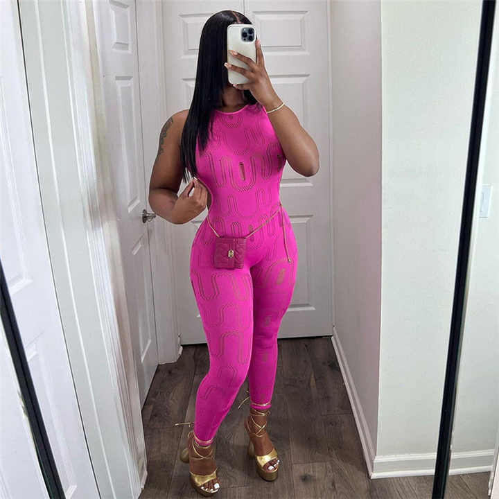 Backless Hollow Out Jumpsuit