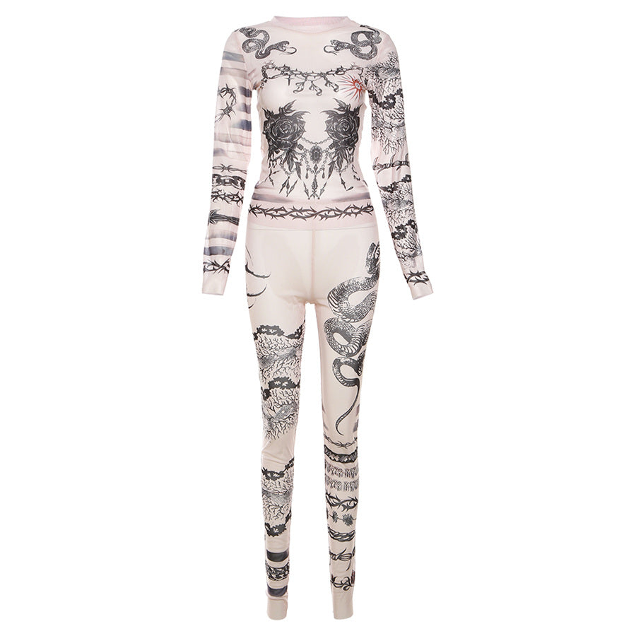 Mesh Pant Set