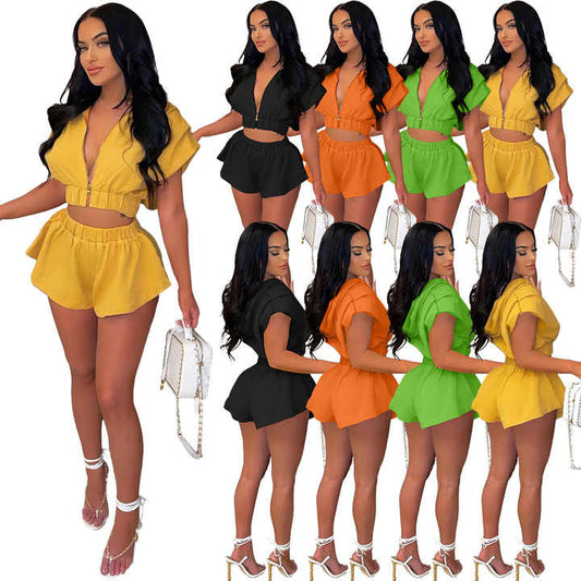 Flare Leg Short Set