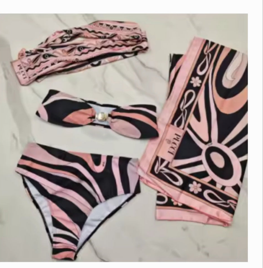 Designer swimwear Bikini 2 scarves