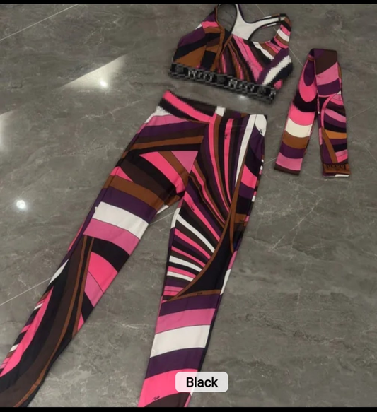 2pc Pant Set with Scarf
