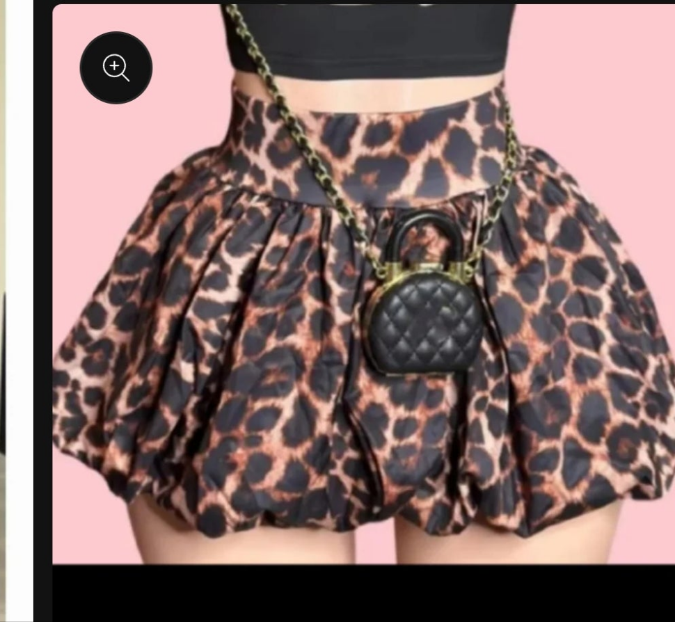 Cheetah Bubble Skirt