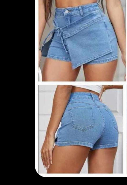 Denim Skort