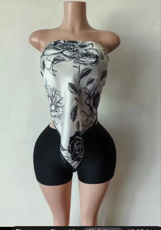 Scarf Short Set