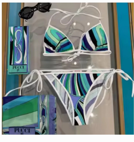 Designer swimwear Bikini 2 scarves