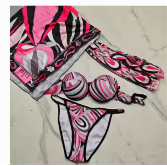 Designer swimwear Bikini 2 scarves