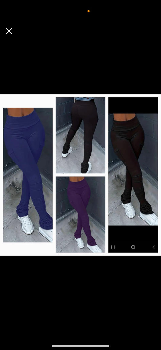 Cargo stacked Leg Pant